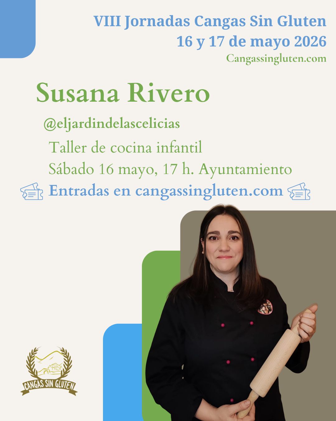 Susana Rivero preparando rosquillas sin gluten